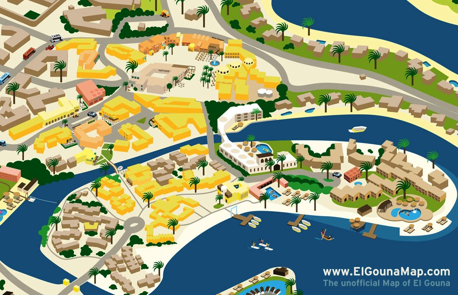 El Gouna Map Downtown 001